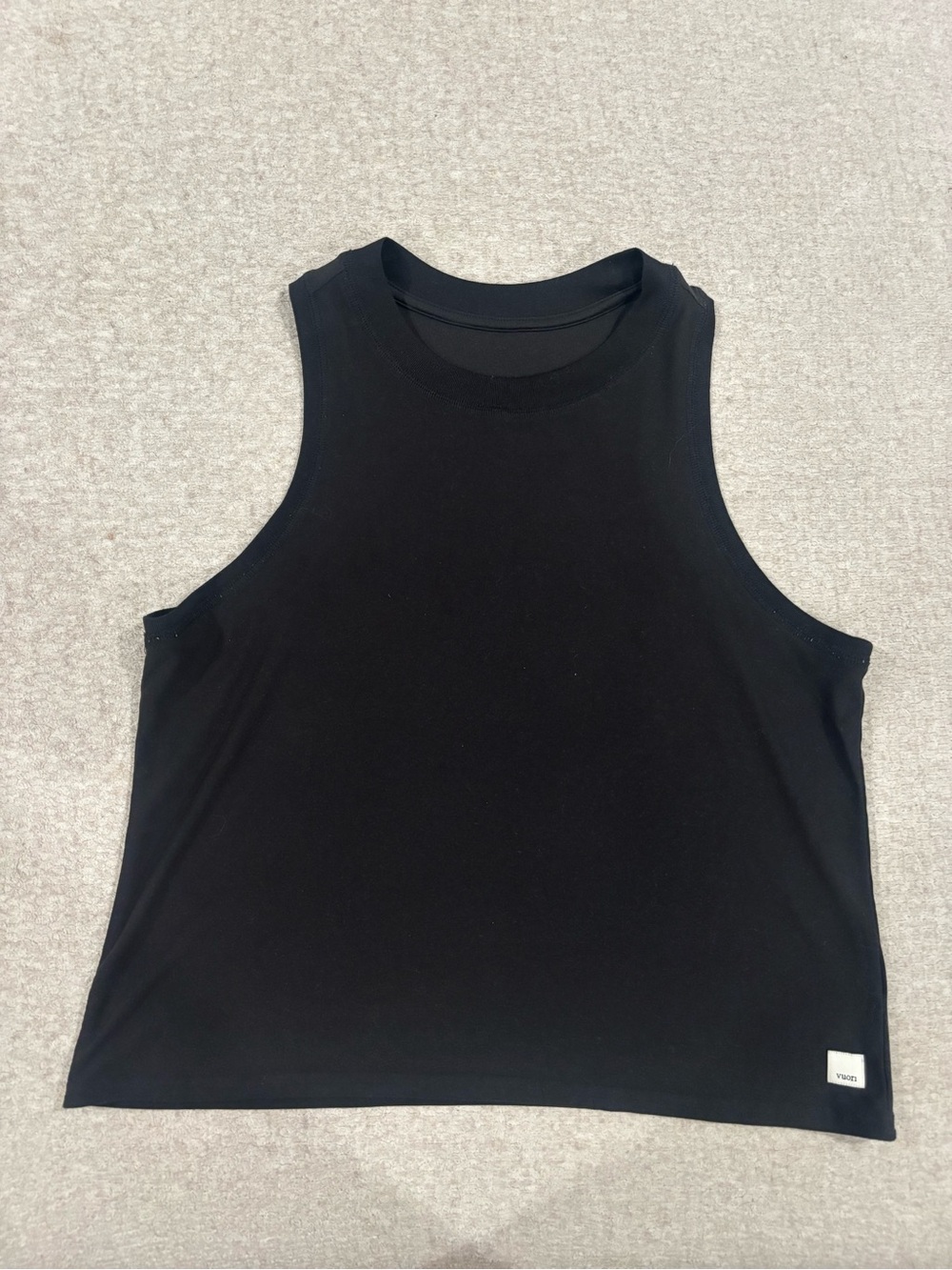 Vuori Black High-Neck Muscle Tank